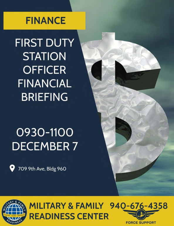 First Duty Station Officer Financial Briefing
