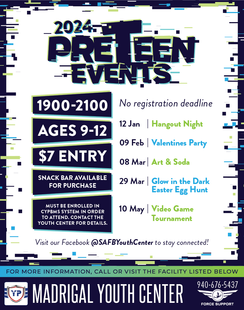 PreTeen Events