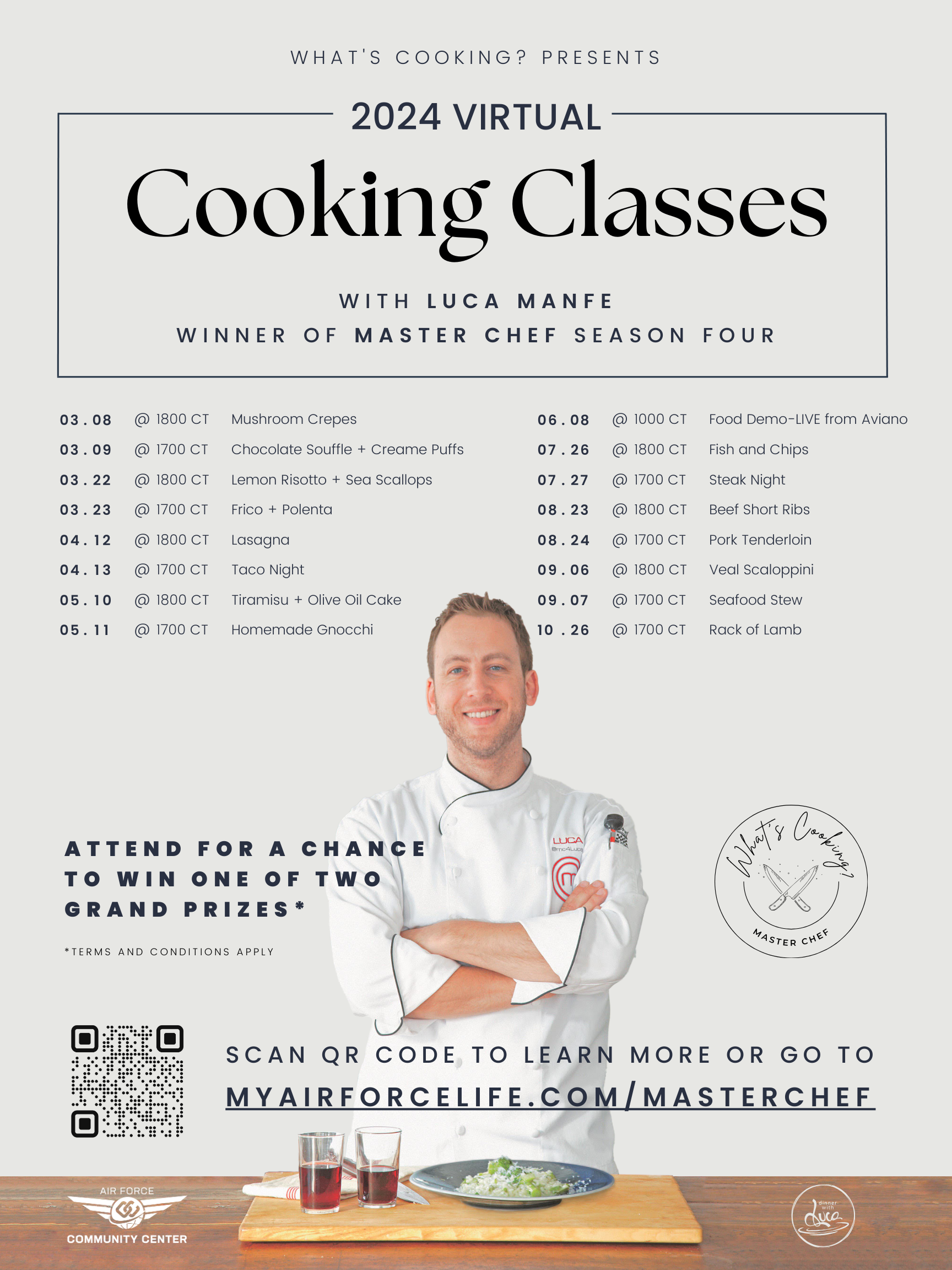 Chef Luca Virtual Cooking Classes